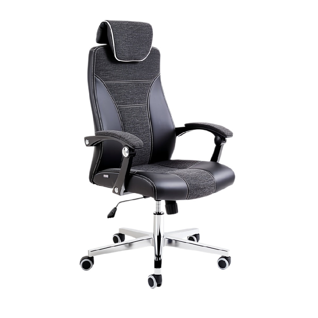 **Ergonomische Bureaustoel met Verstelbare Rugleuning en Armleuningen**