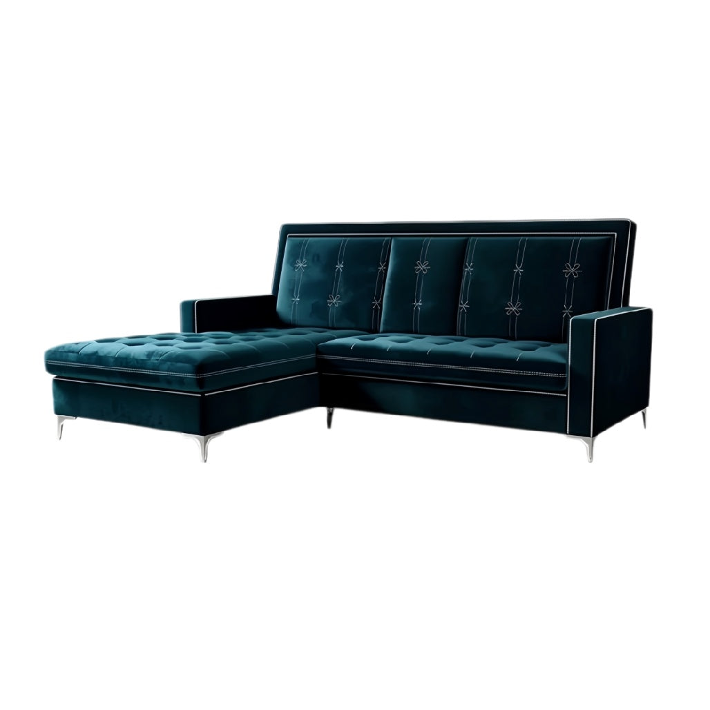 **Moderne Eetbank met Stijlvolle Stiksels en Comfortabele Ottomane**