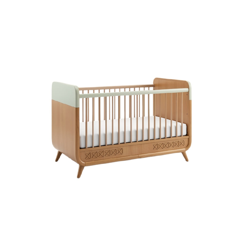 **Technische Titel in het Nederlands: Moderne Houten Ledikant met Minimalistisch Ontwerp**